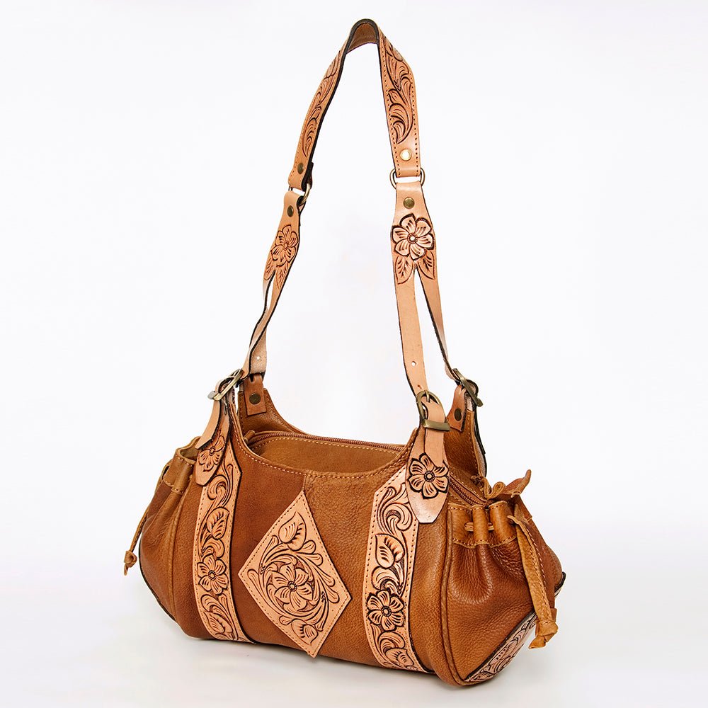 American Darling Hobo Hand Tooled Hair-On Genuine Leather