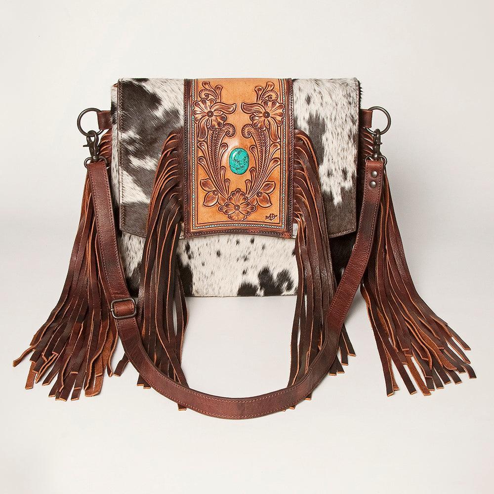 American Darling Hand-Tooled Hair-On Crossbody