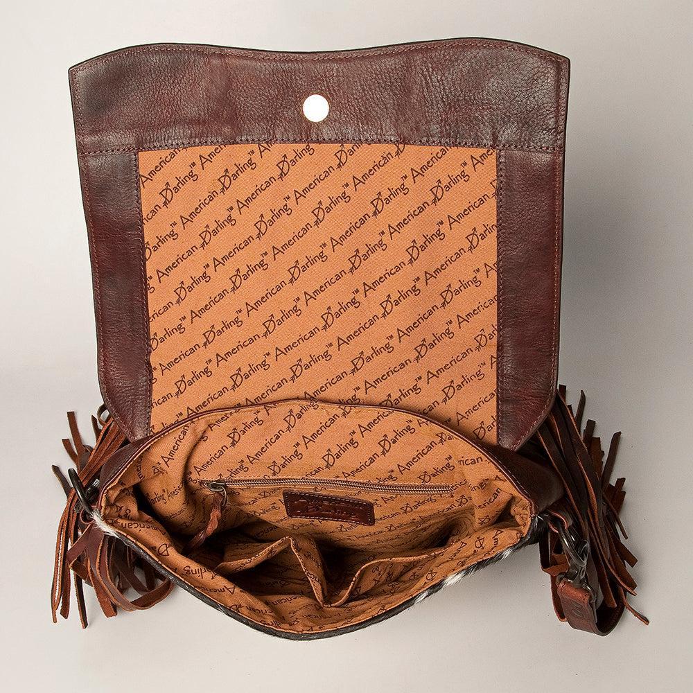 American Darling Hand-Tooled Hair-On Crossbody