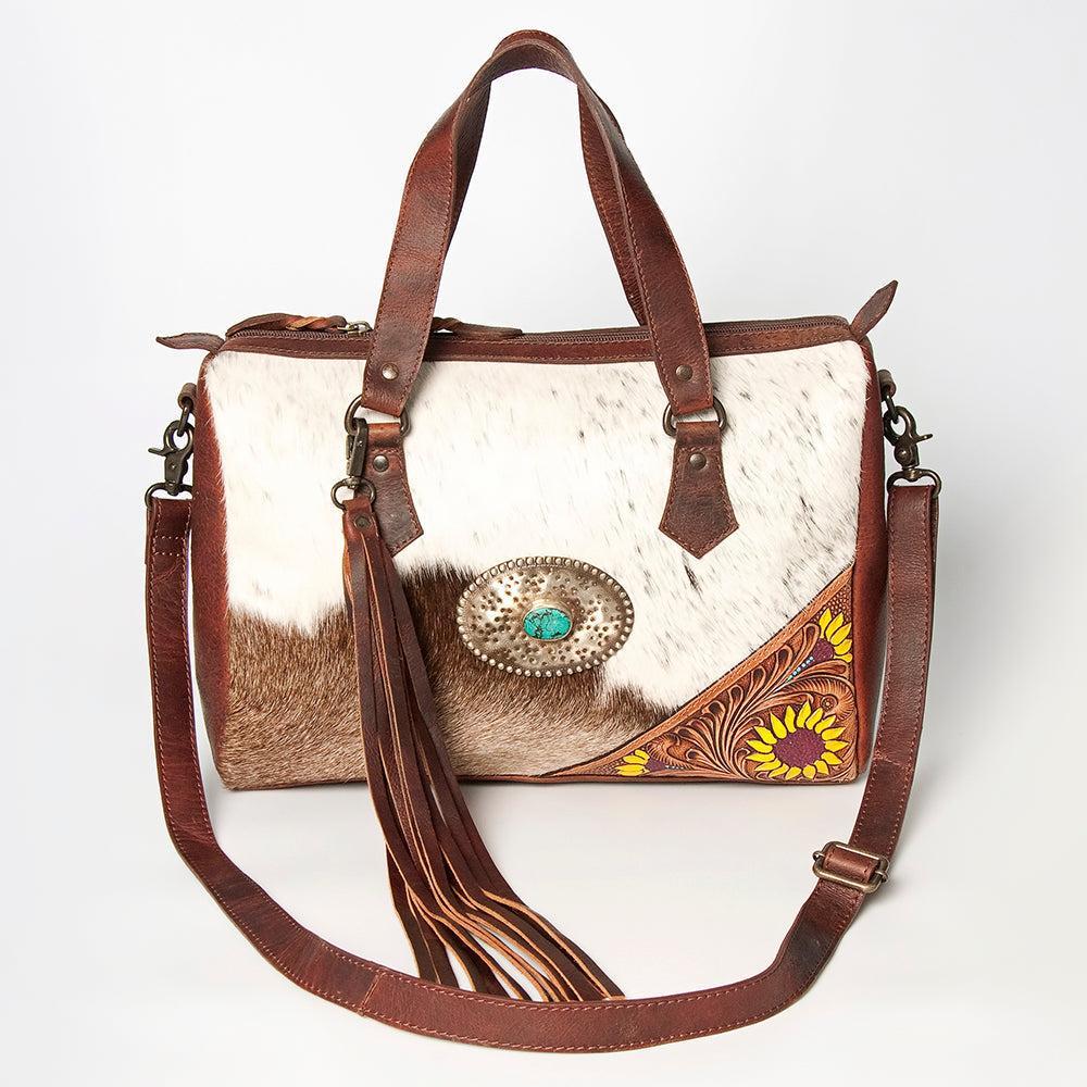 American Darling Saddle Blanket & Hair-On Leather Briefcase