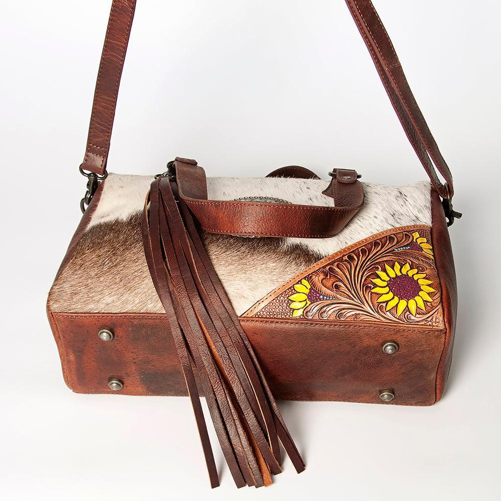 American Darling Saddle Blanket & Hair-On Leather Briefcase