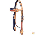 HILASON Western Horse Headstall Tack American Leather Tan | Headstall for Horses Western | Horse Headstall | Western Headstalls for Horses | Headstalls for Horses