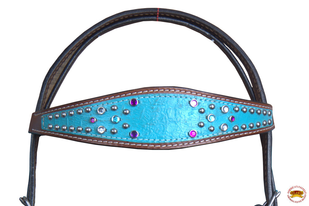 HILASON Western Horse One Ear Headstall Tack Bridle American Leather | Headstall for Horses Western | Horse Headstall | Western Headstalls for Horses | Headstalls for Horses | Western Headstall