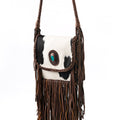 American Darling Cross body Bag Western Genuine Leather Handcrafted Purse with Turquoise Stone and YKK Zipper