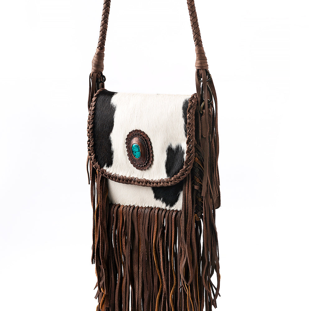 American Darling Cross body Bag Western Genuine Leather Handcrafted Purse with Turquoise Stone and YKK Zipper