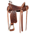 Western Horse Wade Saddle American Leather Trail Barrel Racing Hilason Antique Brown