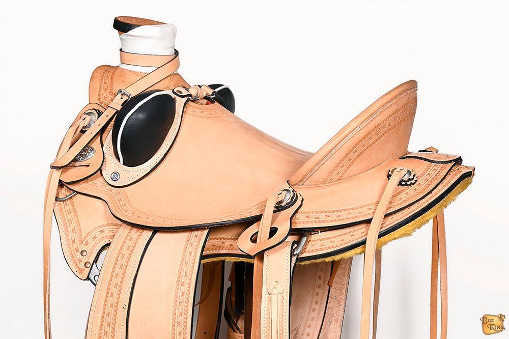 Western Horse Saddle American Leather Wade Ranch Roping Tan Hilason