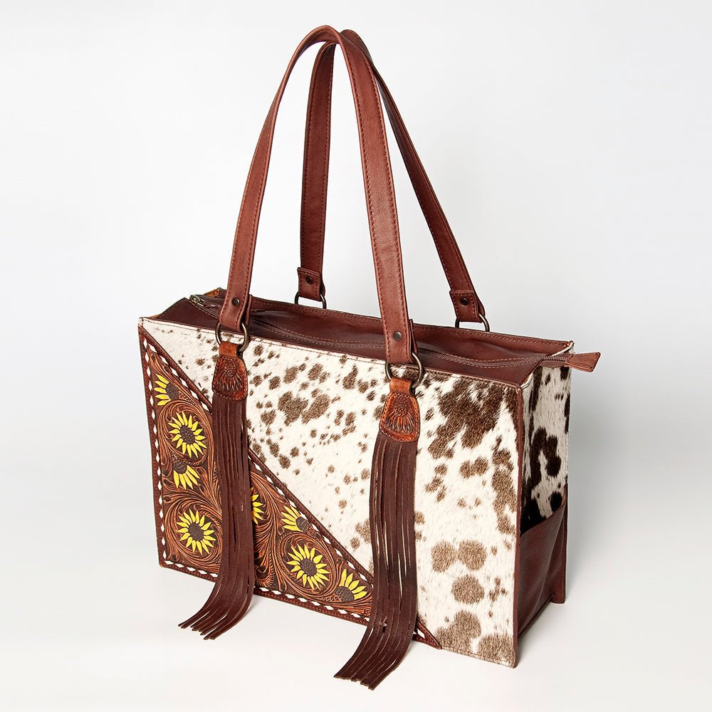 American Darling Hand Tooled Hair-On Genuine Leather