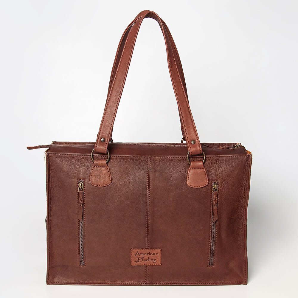 American Darling Hand Tooled Hair-On Genuine Leather