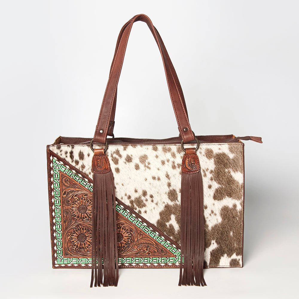 American Darling Hand Tooled Hair-On Genuine Leather