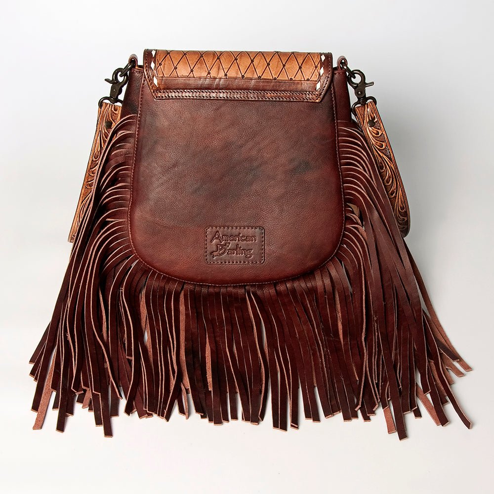 American Darling Messenger Hand Tooled Genuine Leather