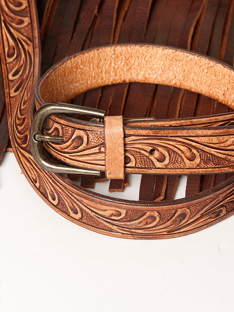 American Darling Messenger Hand Tooled Genuine Leather
