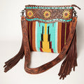 American Darling Signature Crossbody Hand Tooled Saddle Blanket Genuine Leather