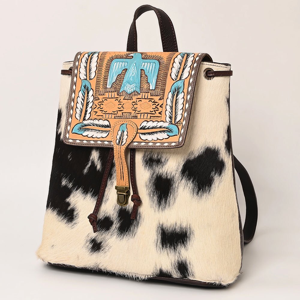 American Darling Hand Tooled Hair-On Genuine Leather