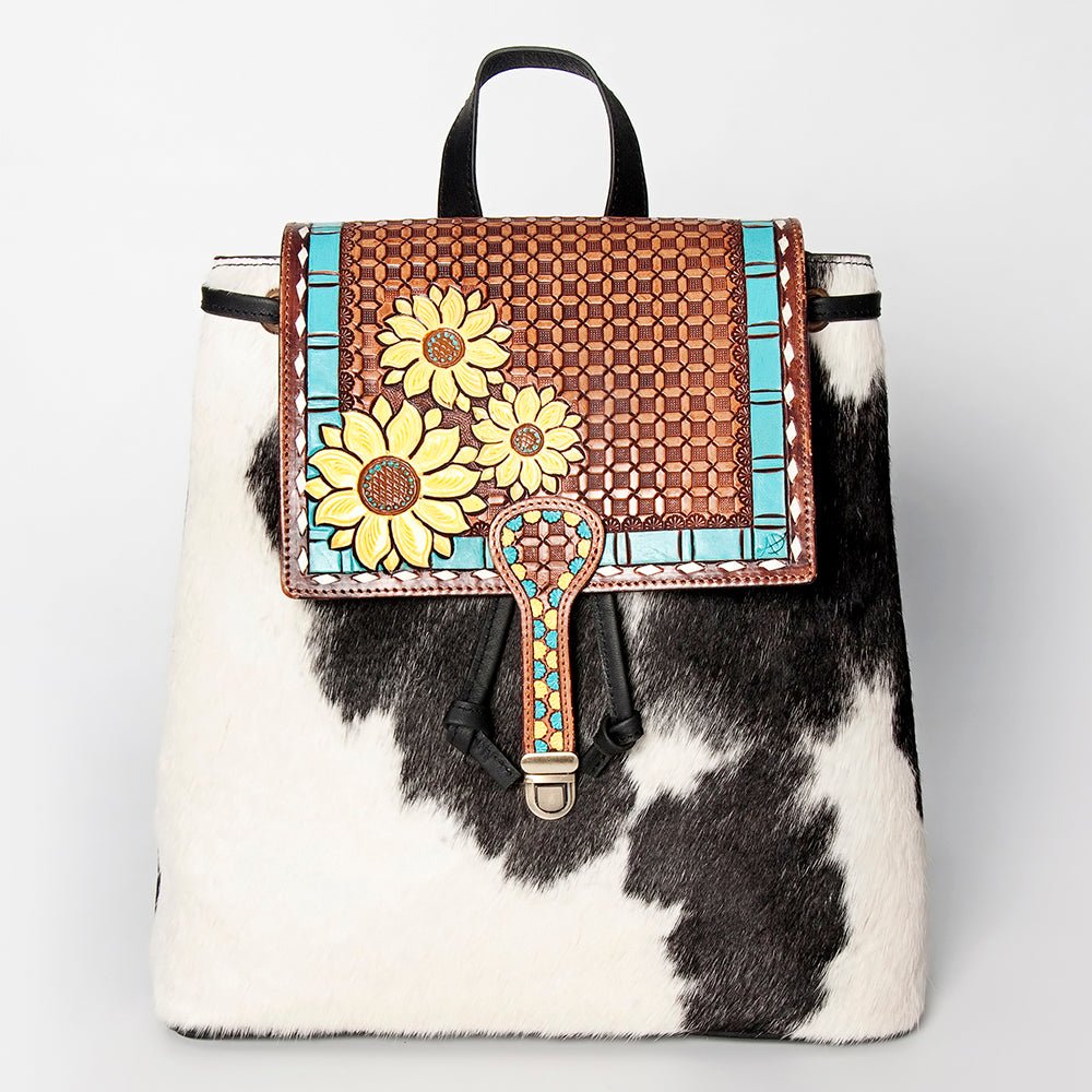 American Darling Hand Tooled Hair-On Genuine Leather