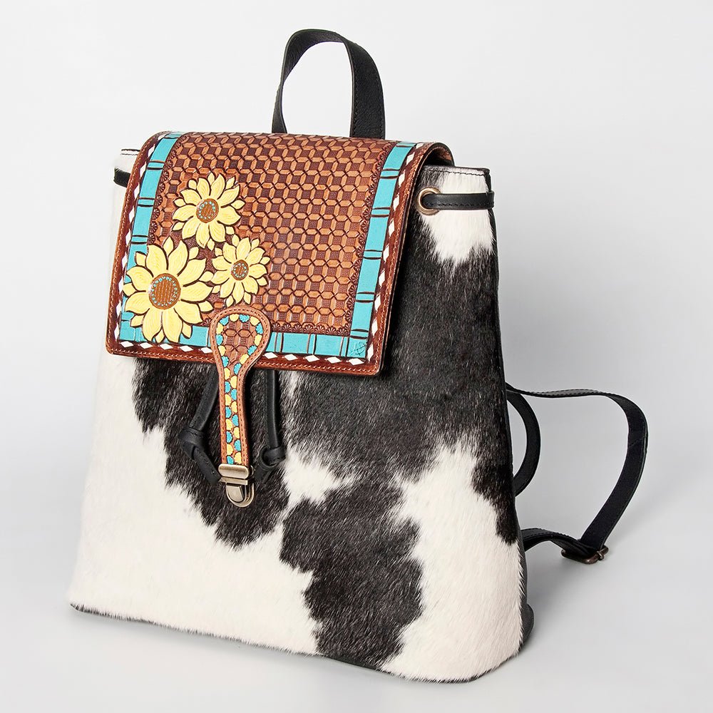 American Darling Hand Tooled Hair-On Genuine Leather