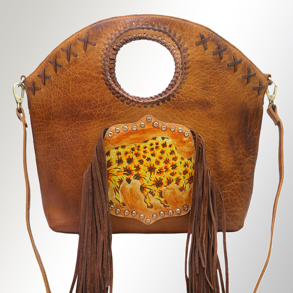 American Darling Genuine Leather Bucket Bag