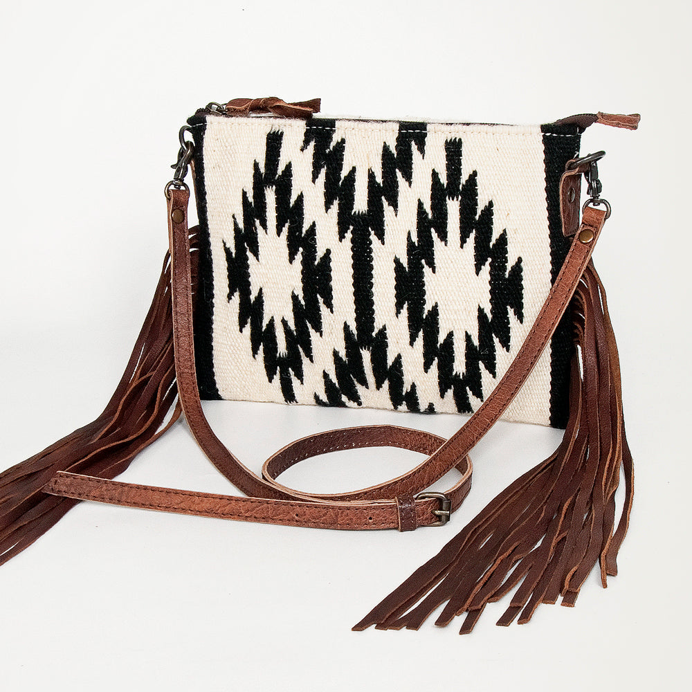 American Darling Crossbody Saddle Blanket Genuine Leather