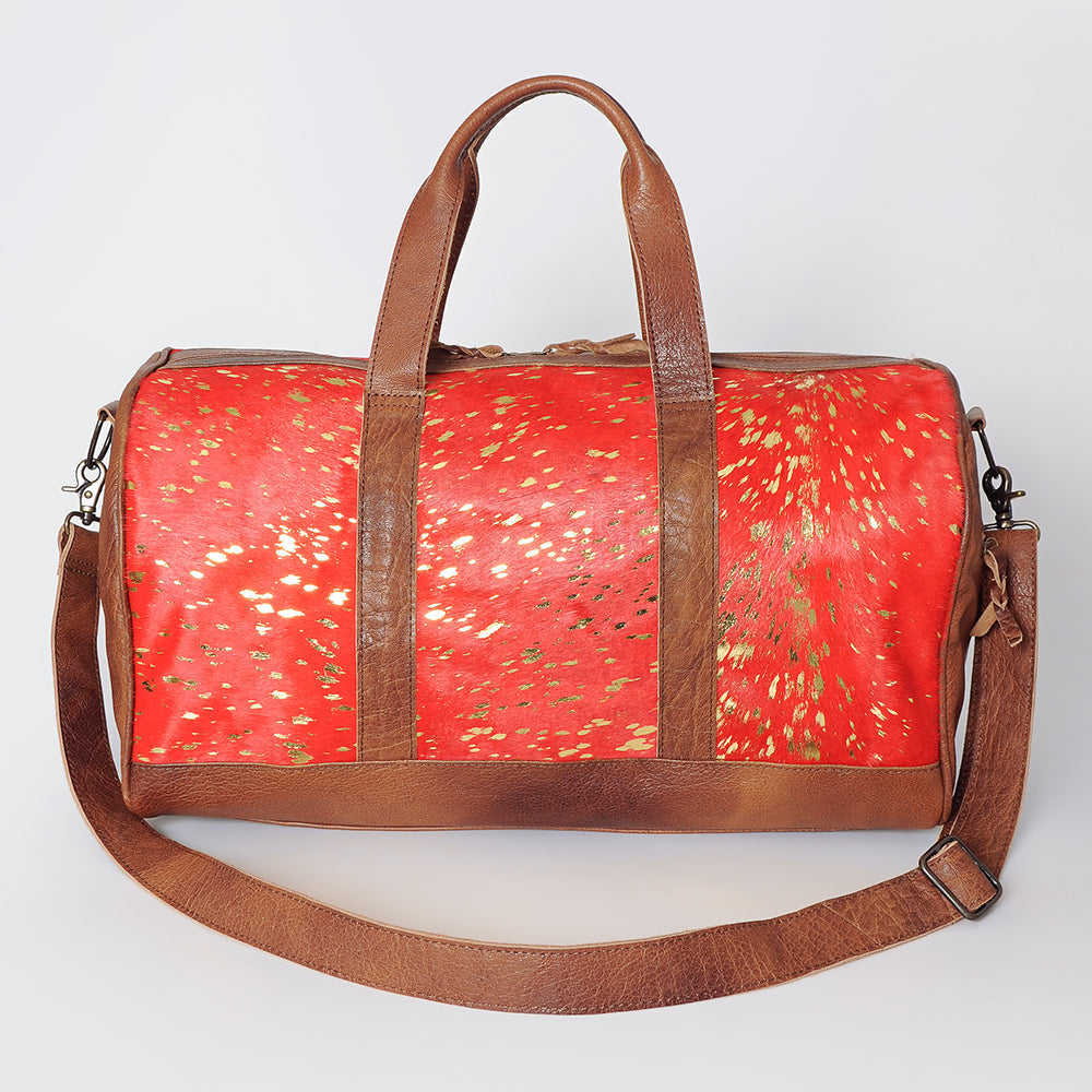 American Darling Women's Duffel Bag Western Hair On Genuine Leather Handbag and Ladies Purse