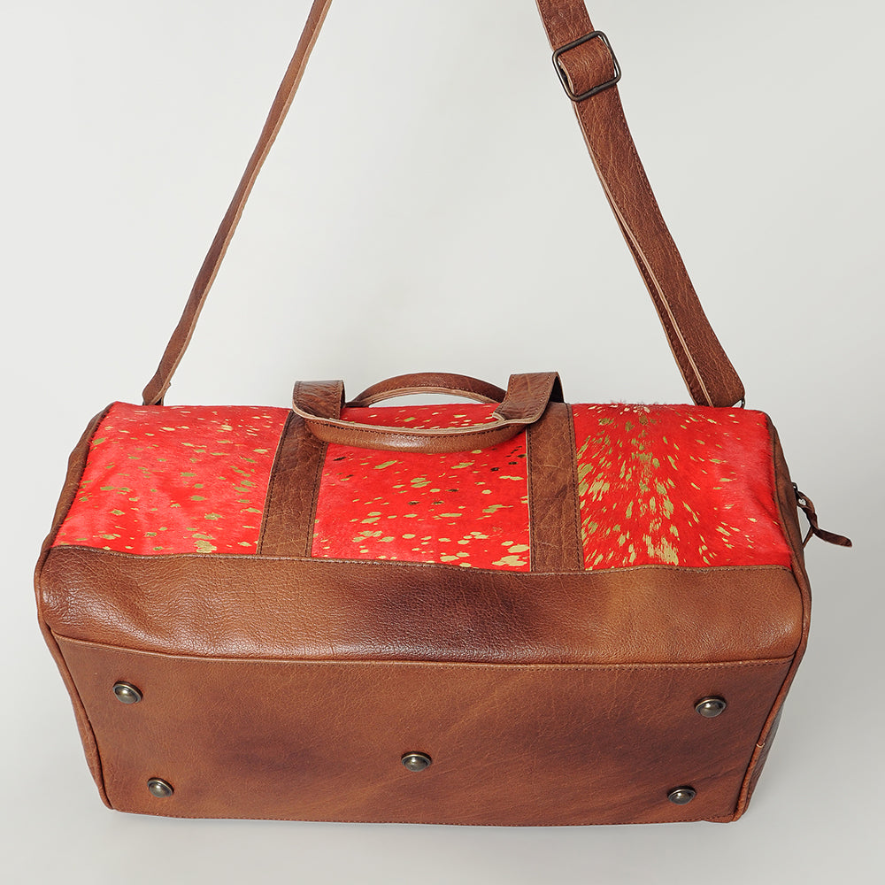 American Darling Women's Duffel Bag Western Hair On Genuine Leather Handbag and Ladies Purse