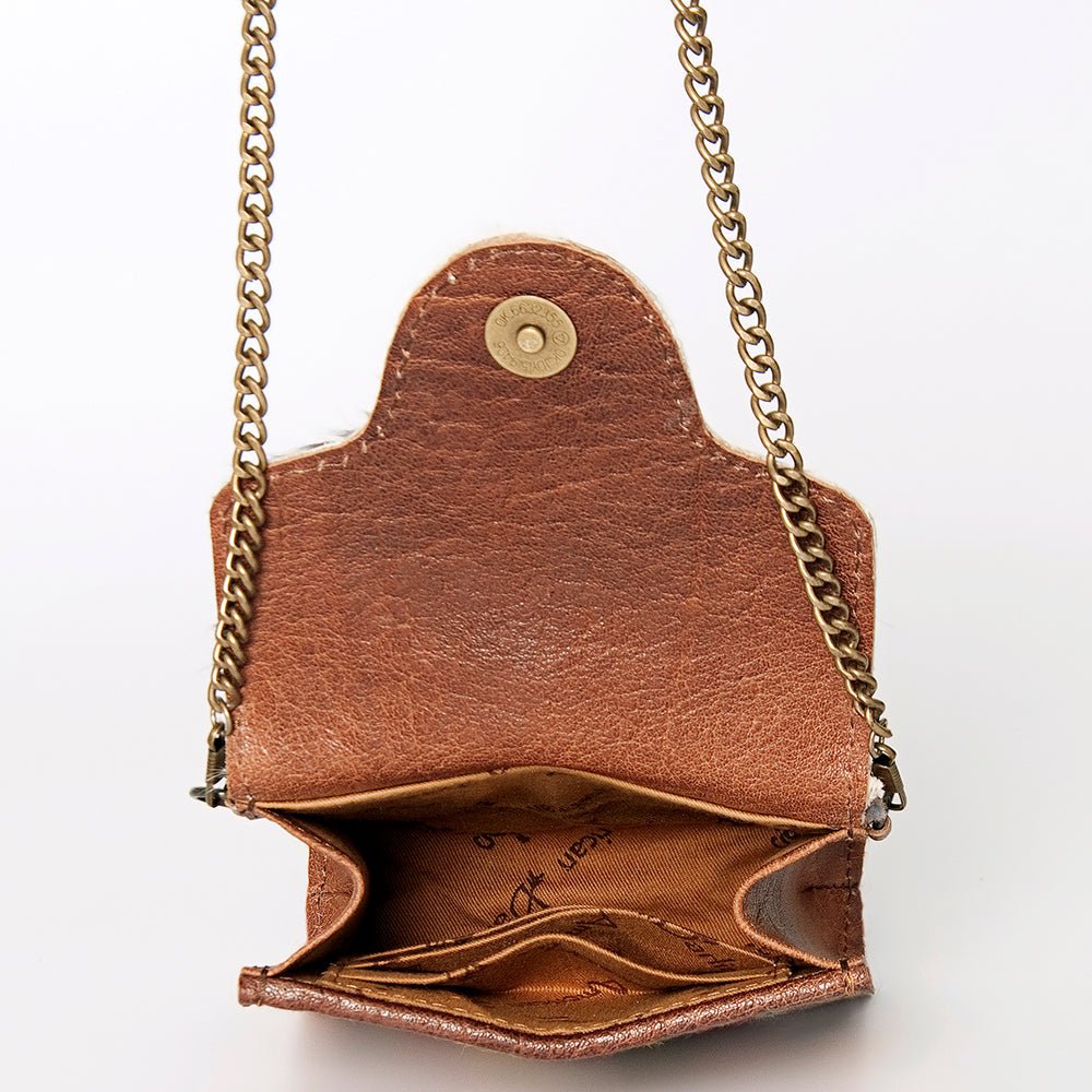 American Darling Hand Tooled Hair-On Genuine Leather