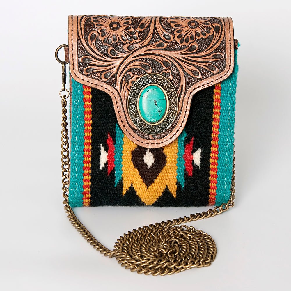 American Darling Hand Tooled Hair-On Genuine Leather