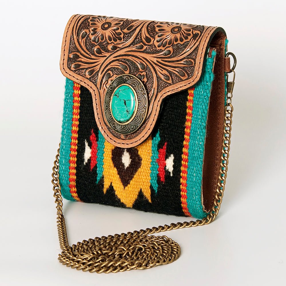 American Darling Hand Tooled Hair-On Genuine Leather