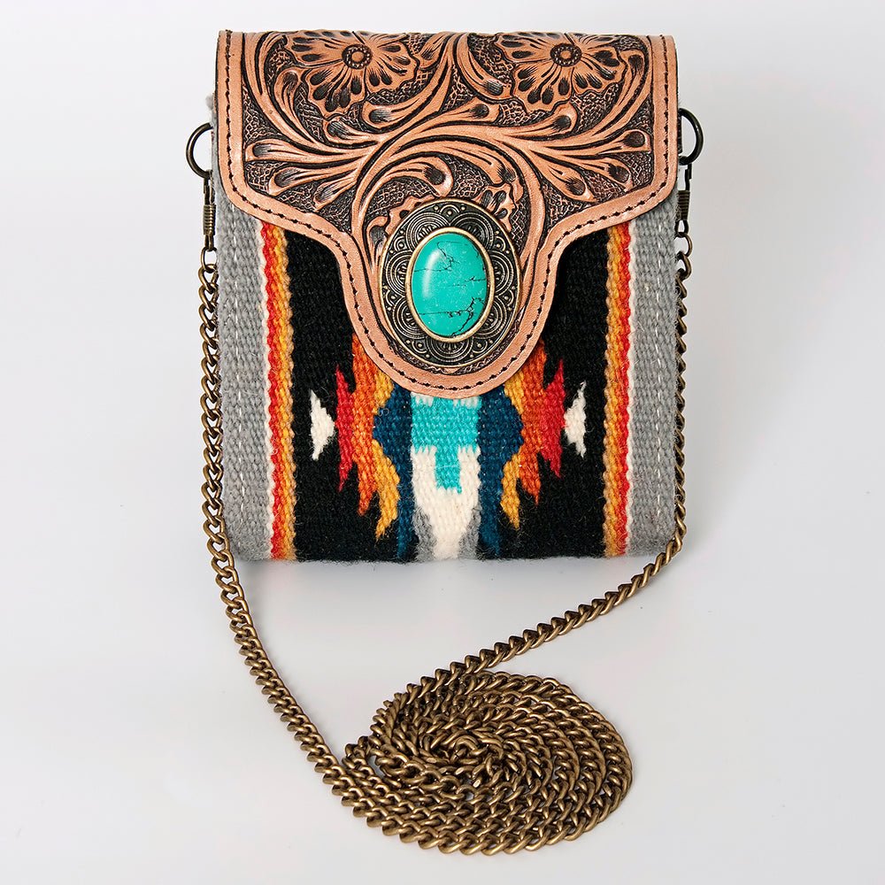 American Darling Hand Tooled Hair-On Genuine Leather