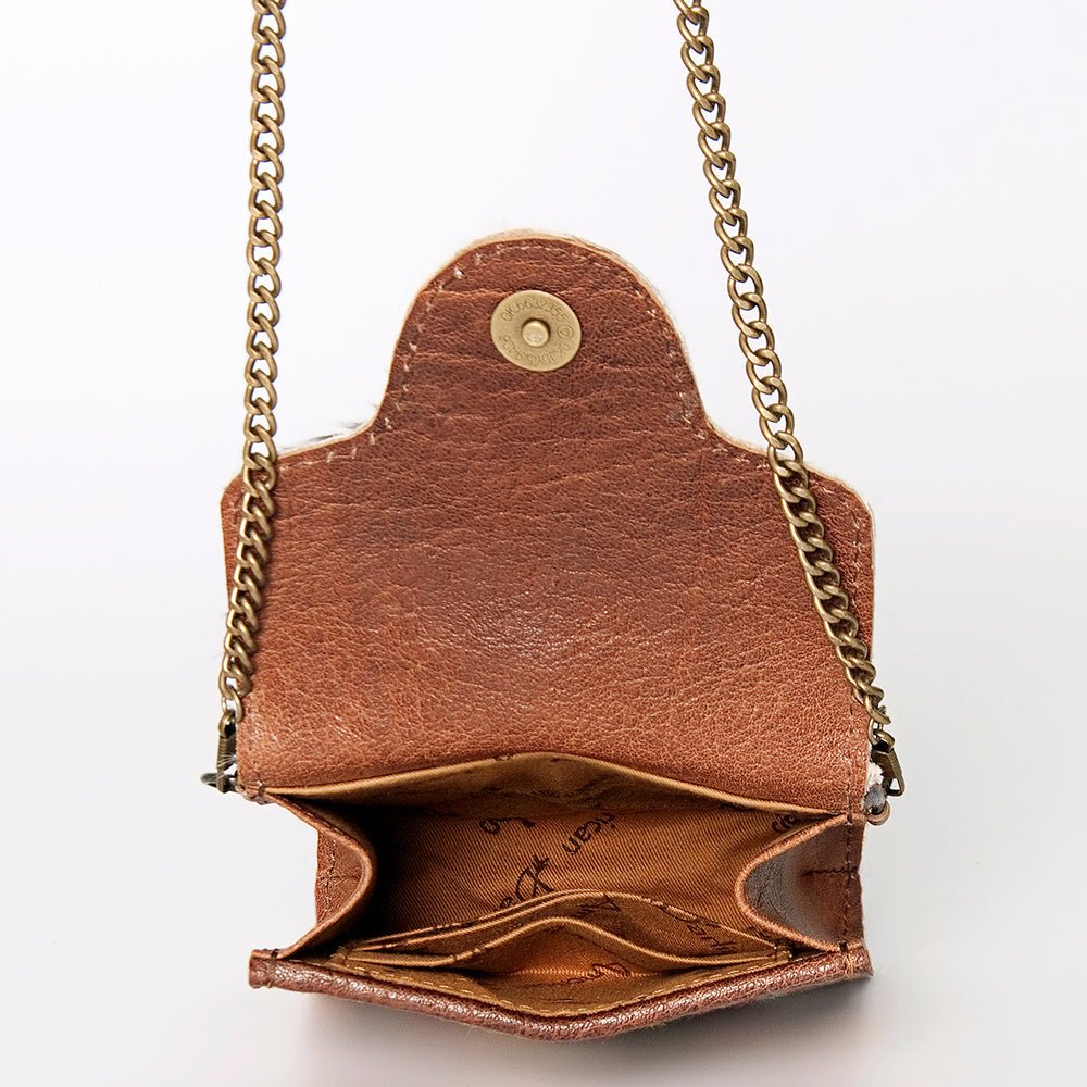 American Darling Hand Tooled Hair-On Genuine Leather