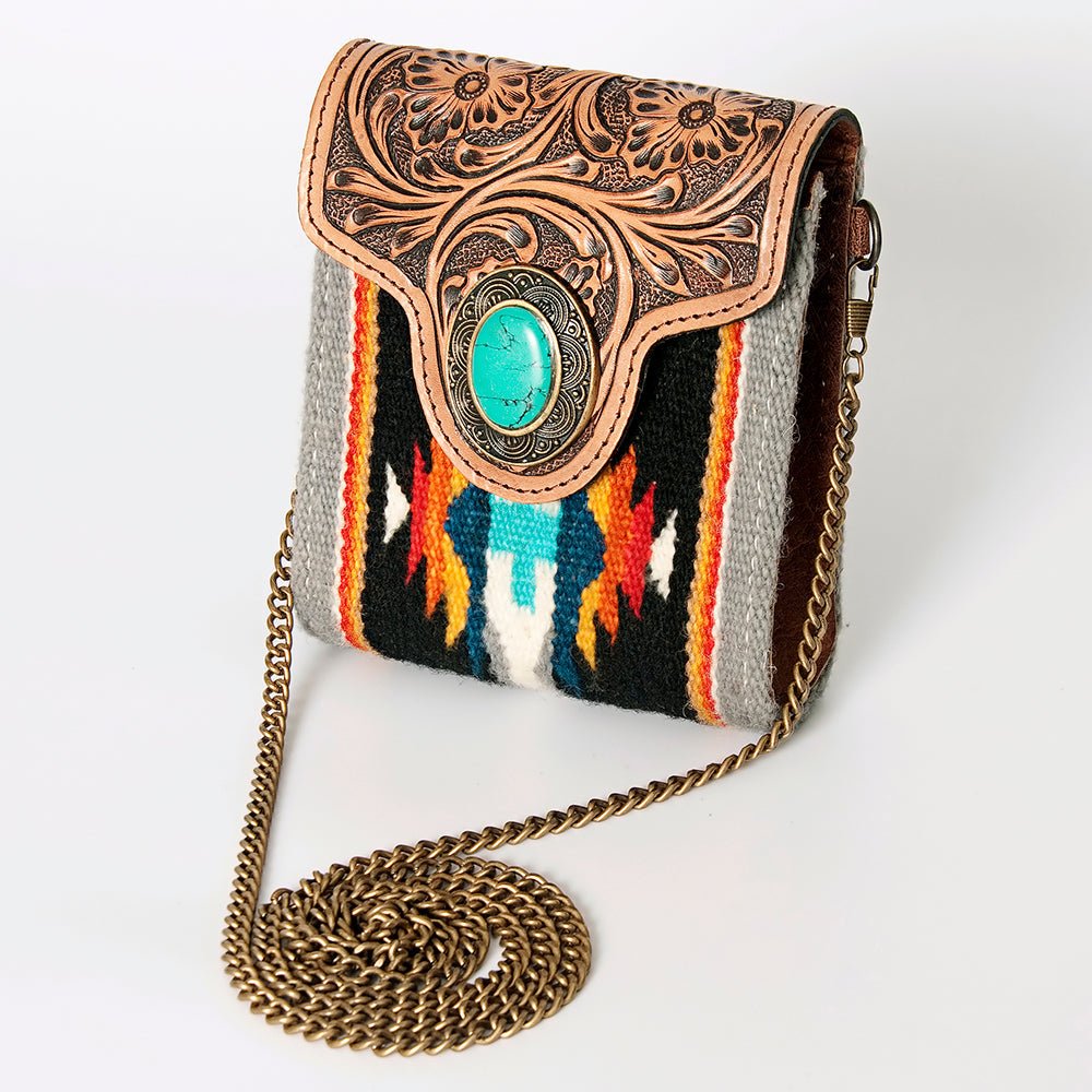 American Darling Hand Tooled Hair-On Genuine Leather
