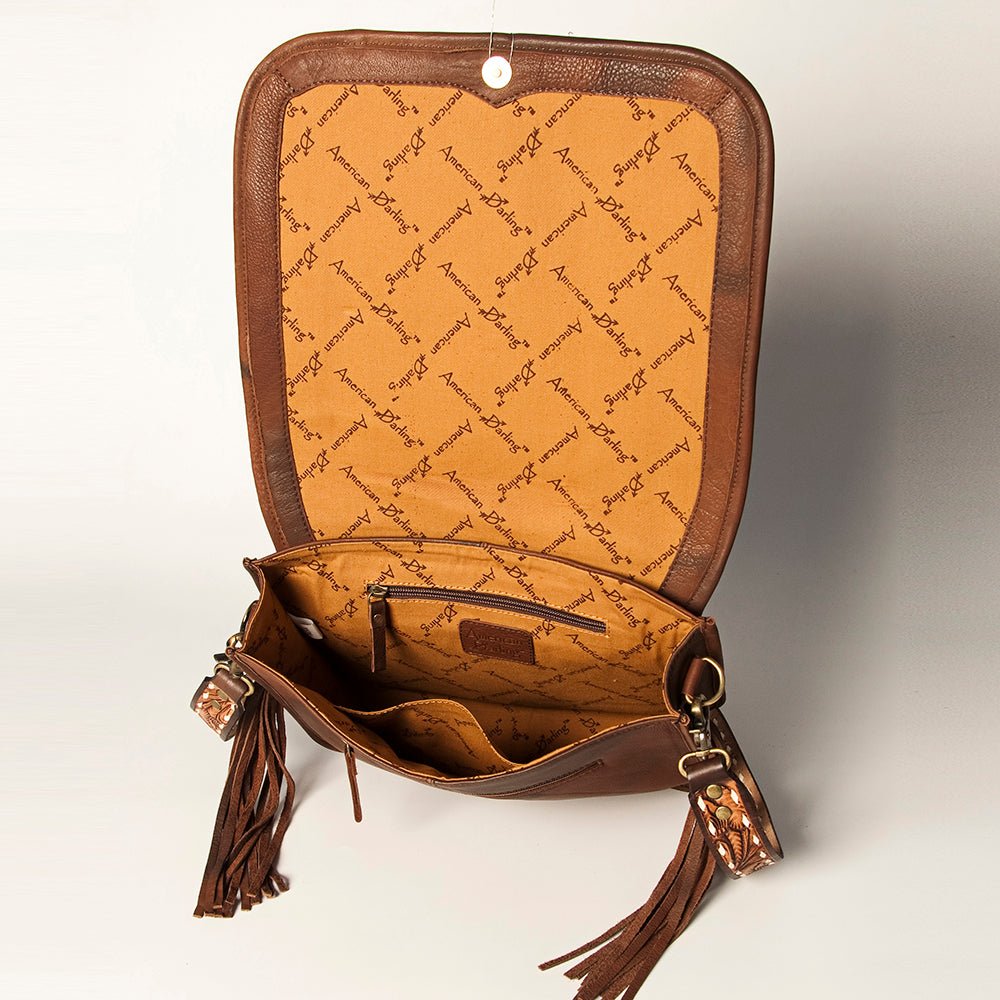 American Darling Crossbody Saddle Blanket Genuine Leather