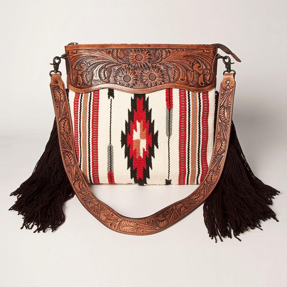 American Darling Tooled Saddle Blanket Large Crossbody