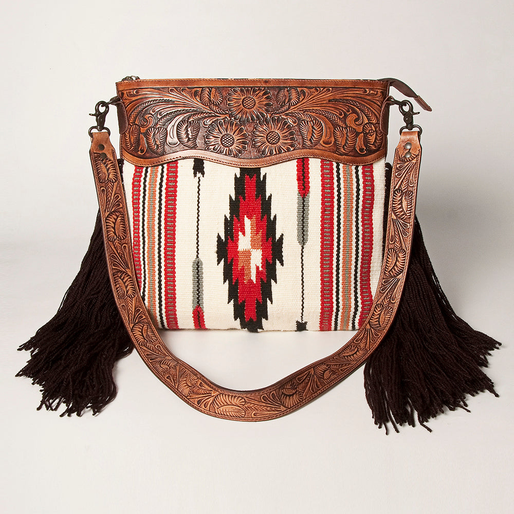 American Darling Small Crossbody Hand Tooled Saddle Blanket Genuine Leather Women Bag Western Handbag Purse
