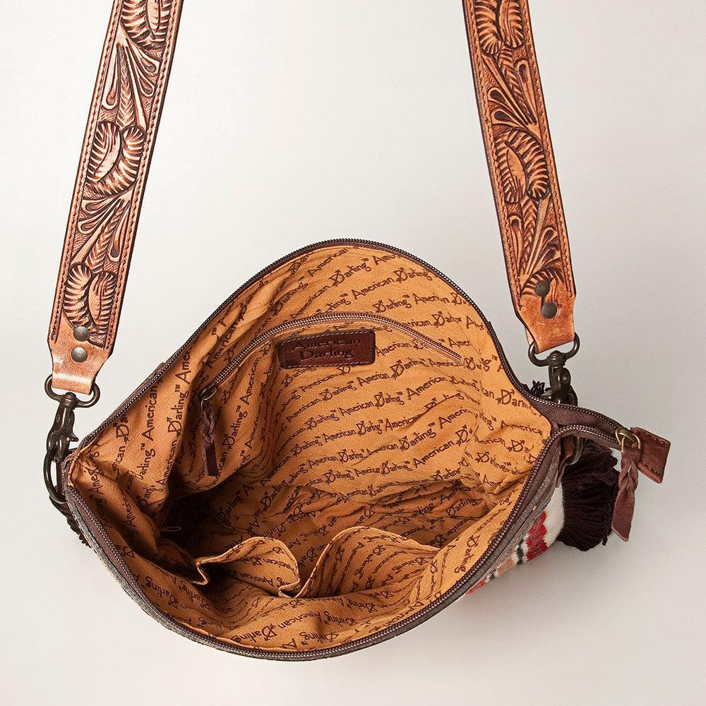 American Darling Tooled Saddle Blanket Large Crossbody