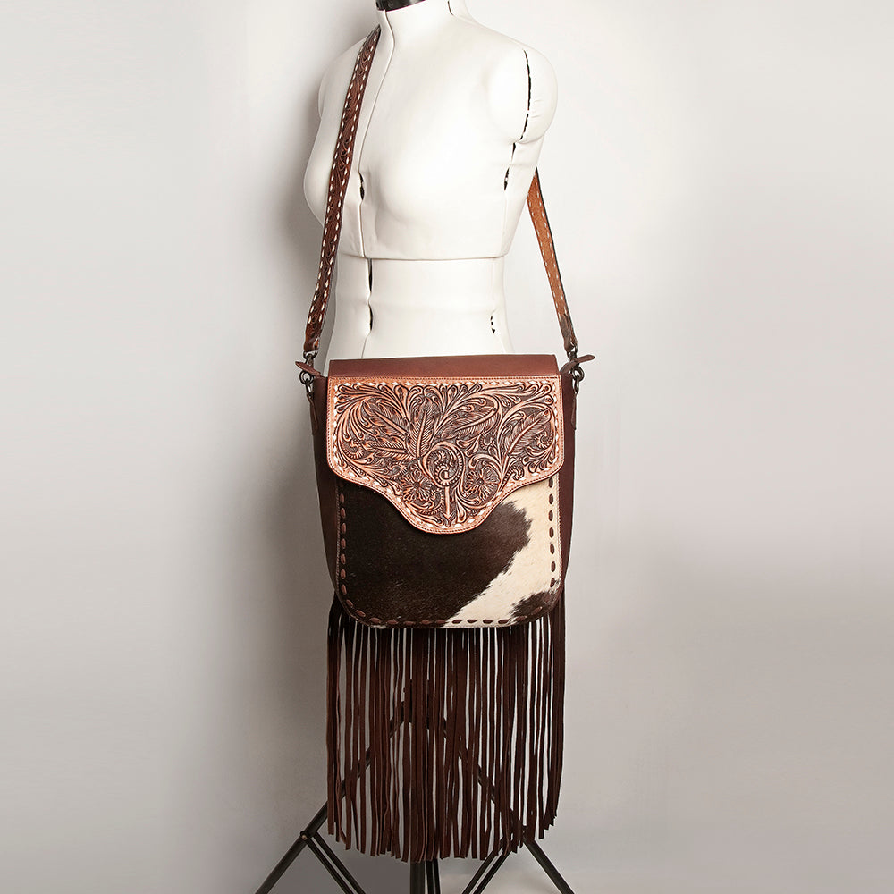 American Darling Tote Upcycled Wool Genuine Leather