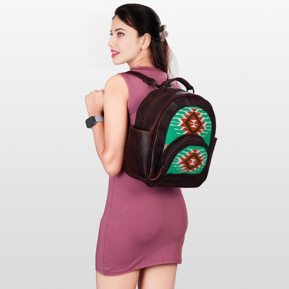 American Darling Saddle Blanket Leather Backpack