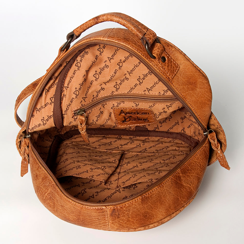 American Darling Backpack Saddle Blanket Genuine Leather Women Bag Western Handbag Purse