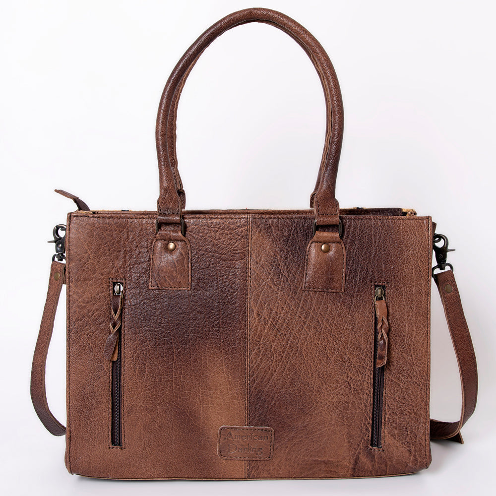 American Darling Tote Saddle Blanket Fabric Genuine Leather Western Women Bag Handbag Purse | for College Casual Travel Bags