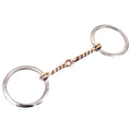 Bar H Equine Broken Twisted Wire Copper Mouth O Ring Snaffle Bit|Copper Bits for Horses|Horse Bit |horse bits|snaffle Copper Bits for Horses|horse bits and bridles