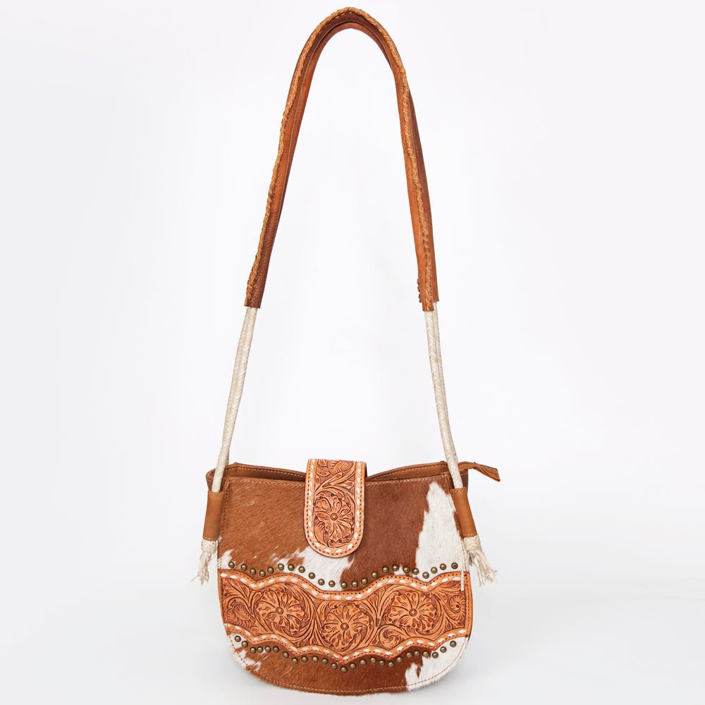 American Darling Messenger Hand Tooled Genuine Leather