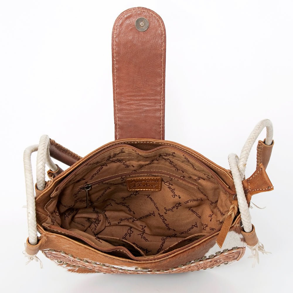 American Darling Messenger Hand Tooled Genuine Leather