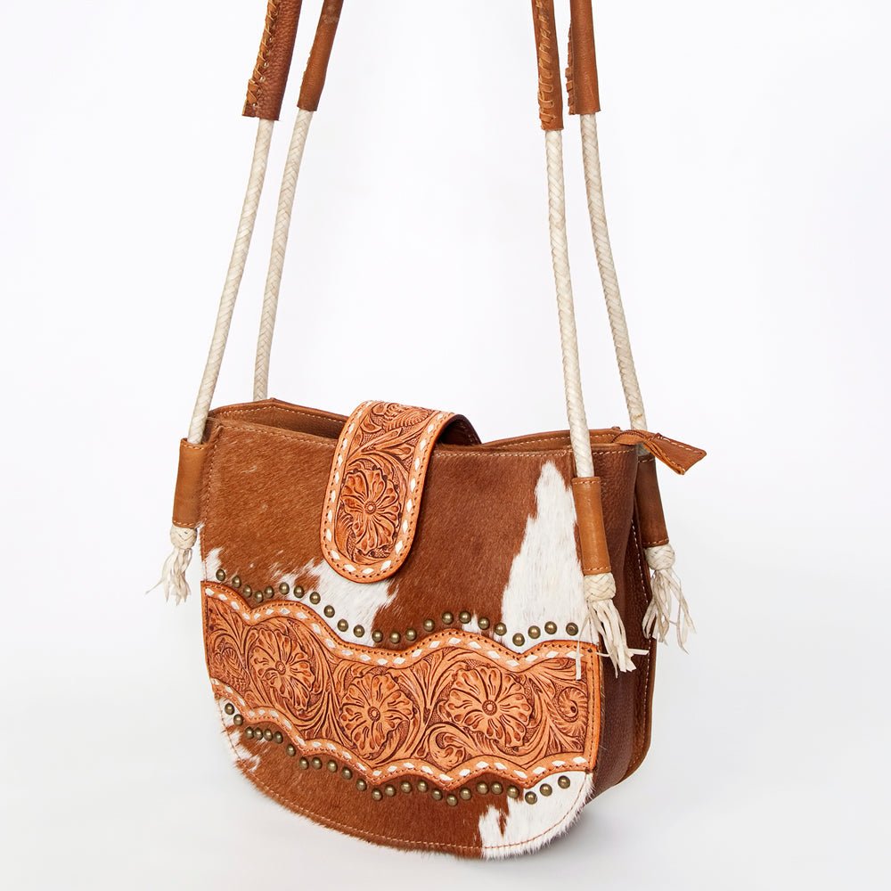 American Darling Messenger Hand Tooled Genuine Leather