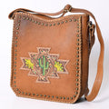 American Darling Large Crossbody Hand Tooled Genuine Leather