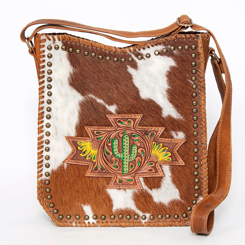 American Darling Large Crossbody Hand Tooled Genuine Leather