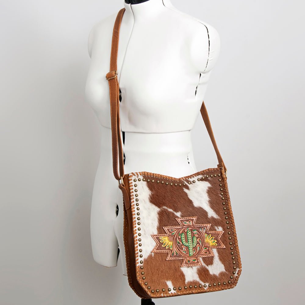 American Darling Large Crossbody Hand Tooled Genuine Leather