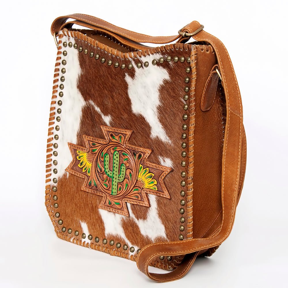 American Darling Large Crossbody Hand Tooled Genuine Leather