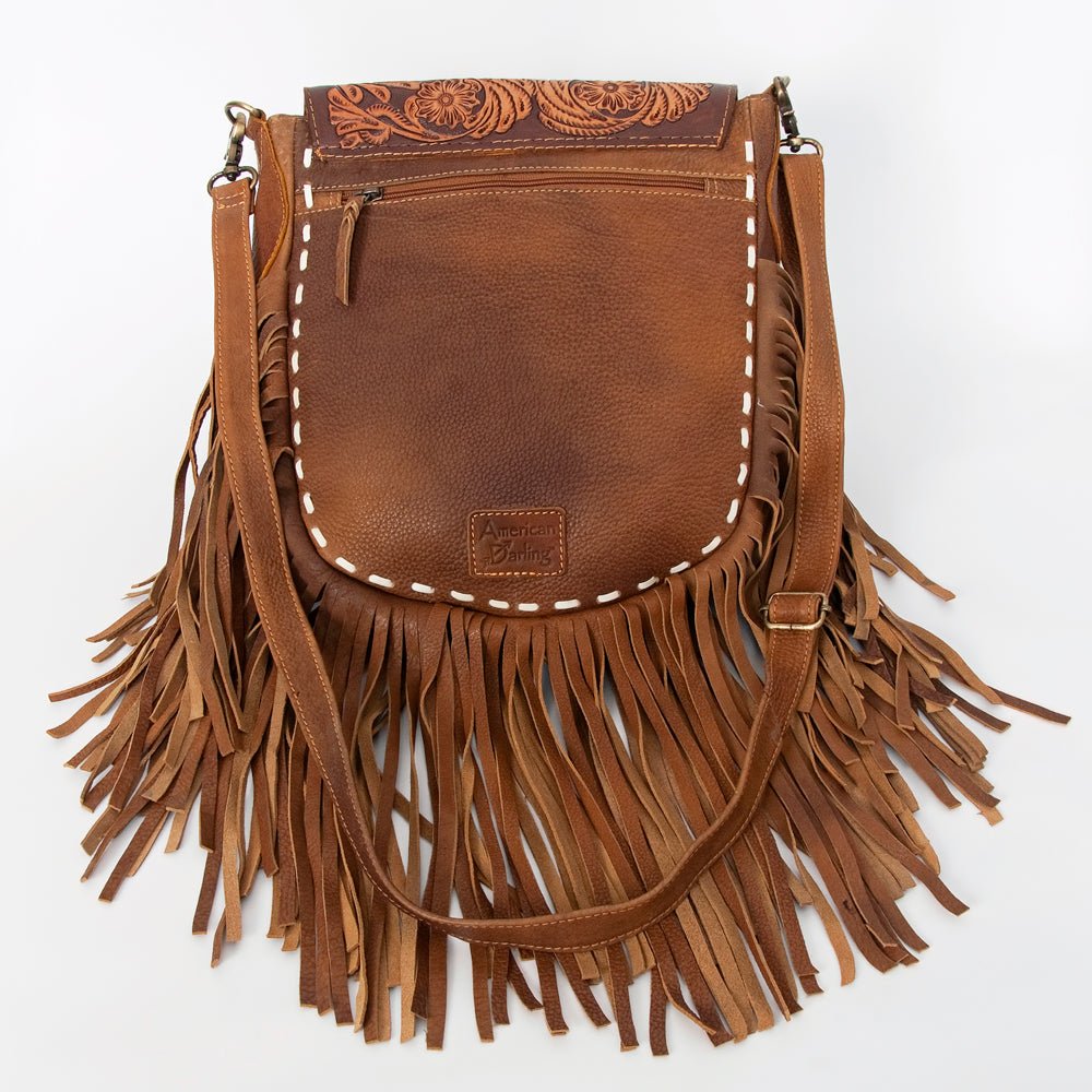 American Darling Large Crossbody Hand Tooled Genuine Leather