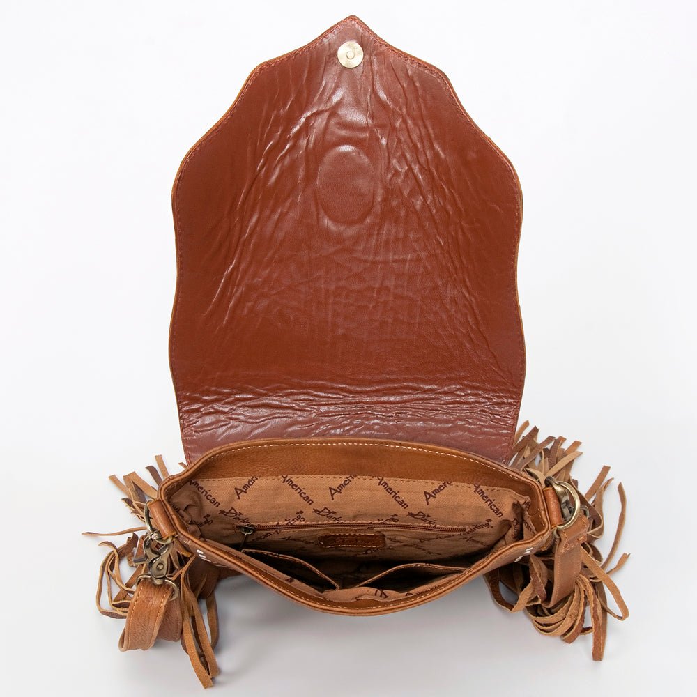 American Darling Large Crossbody Hand Tooled Genuine Leather