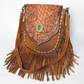 American Darling Large Crossbody Hand Tooled Genuine Leather