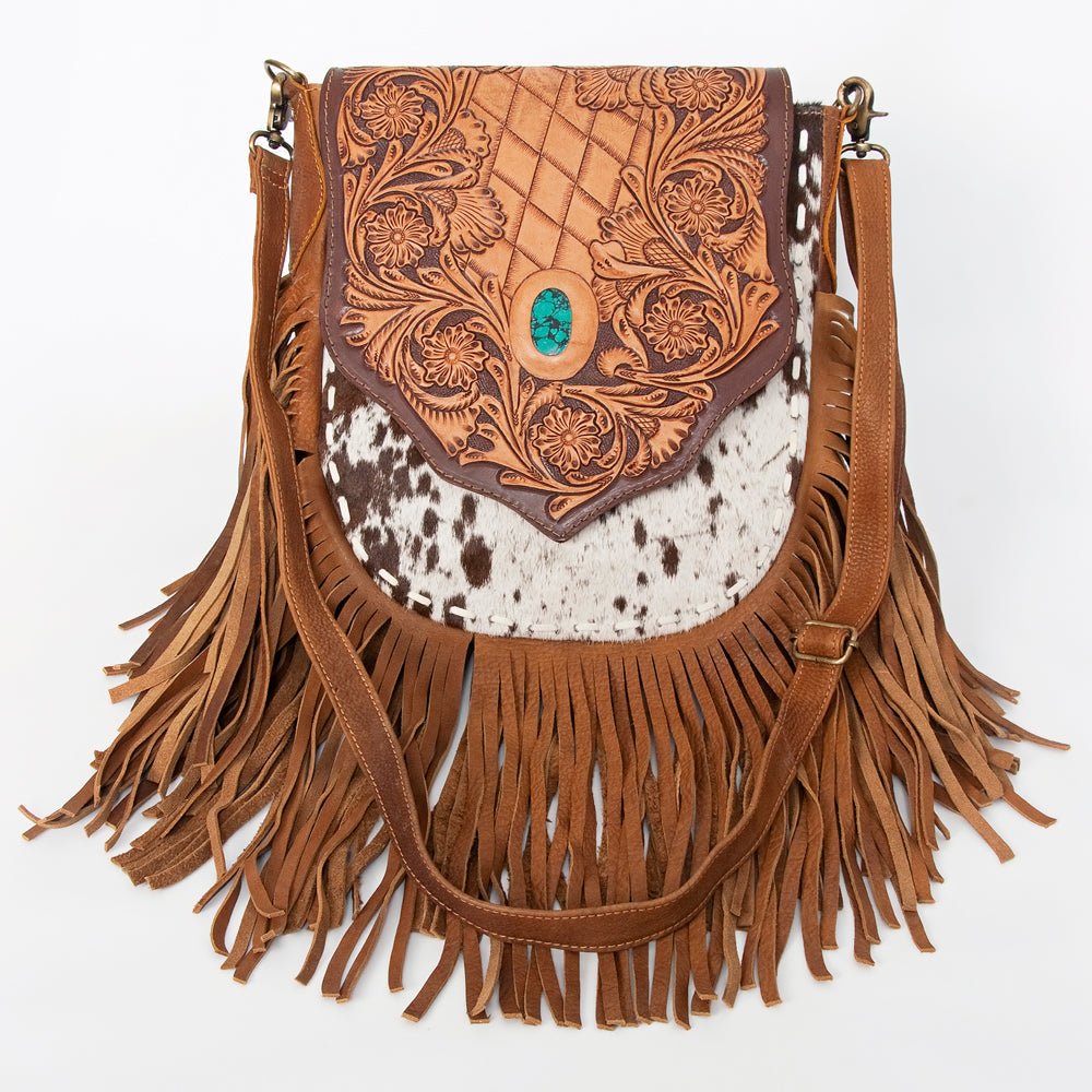 American Darling Large Crossbody Hand Tooled Genuine Leather